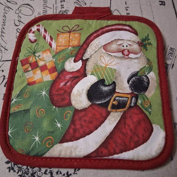 CUTE CHRISTMAS SANTA POT HOLDER final price no more discounts - Picture 1 of 1